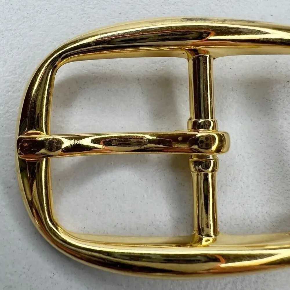 Vintage Gold Tone Simple Basic Belt Buckle for up to 1 Inch Belt